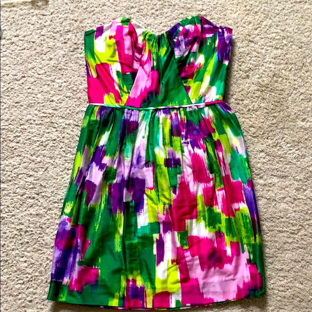 Shoshanna strapless dress.